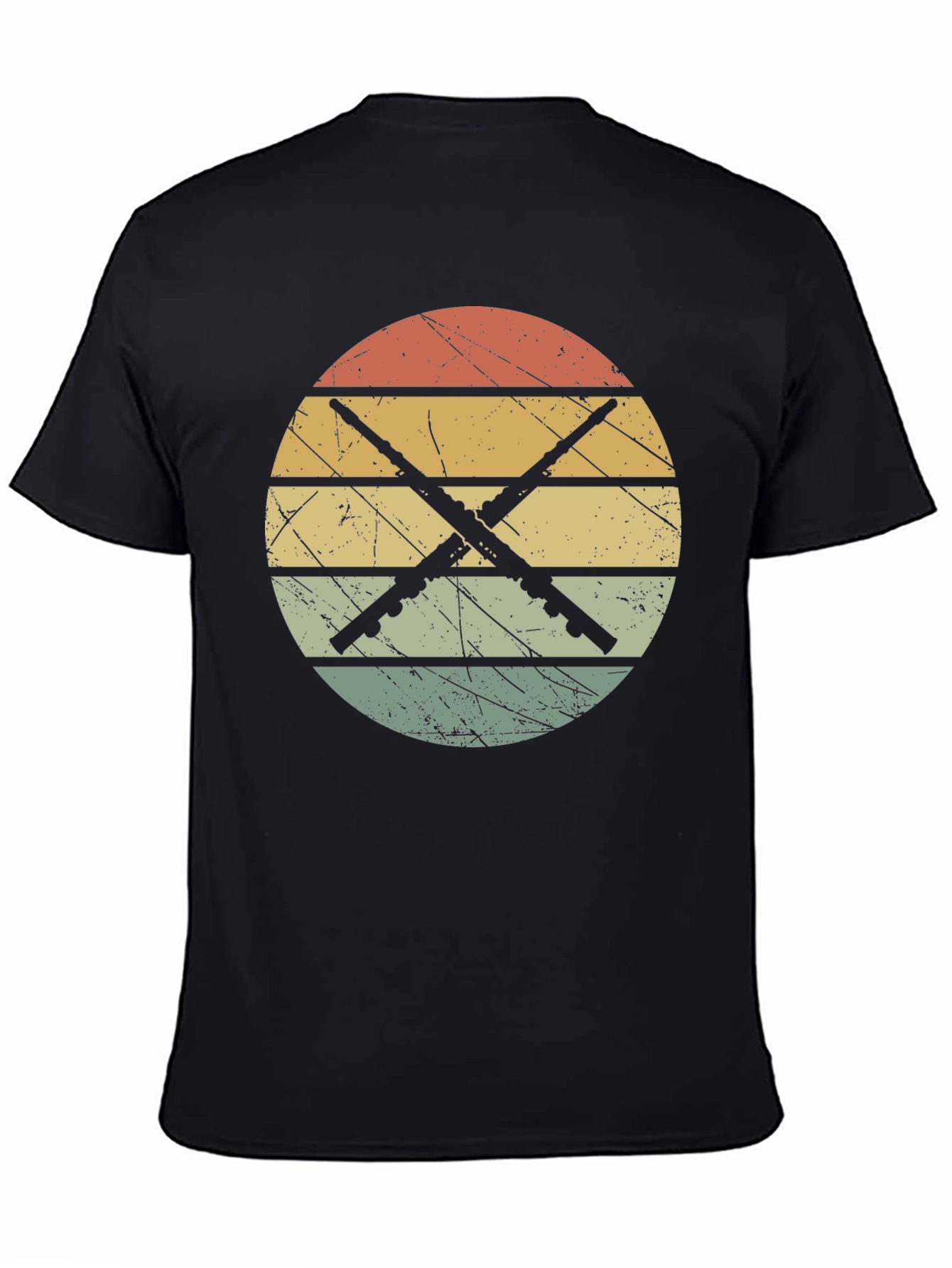 Vintage Flute T-Shirt - Retro Music Tee