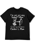 Softball Catchers Mom Graphic T-Shirt