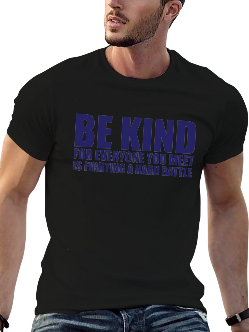 Be Kind Graphic Tee - Inspirational Message Black T-Shirt