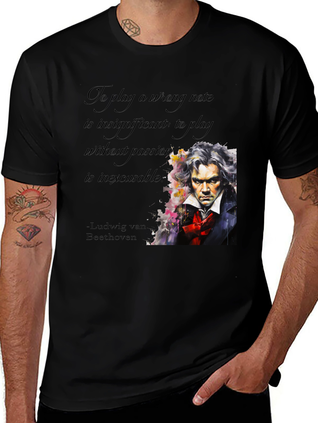 Beethoven Passion Quote Graphic Tee