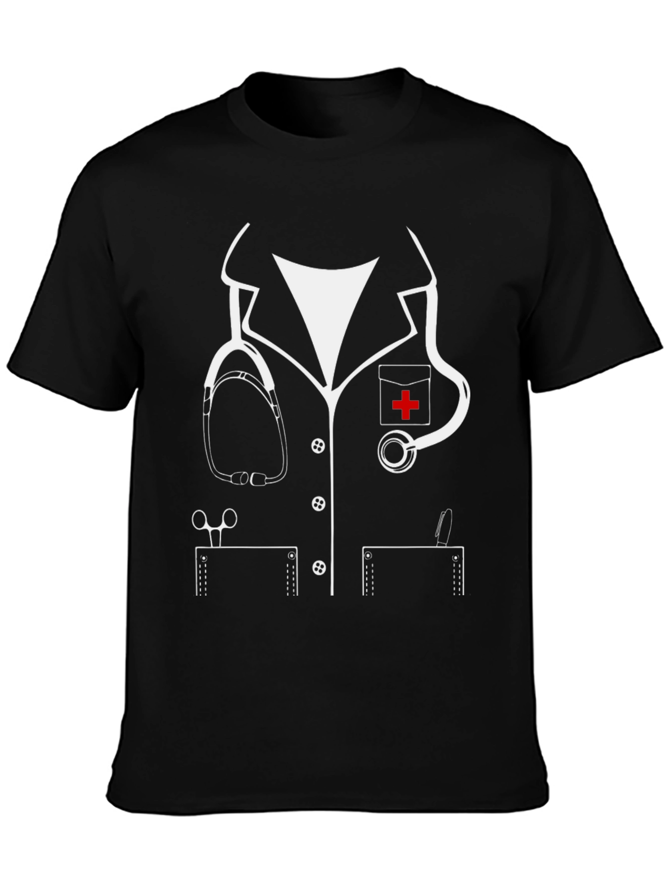 Nurse Costume T-Shirt - Novelty Doctor Outfit Tee