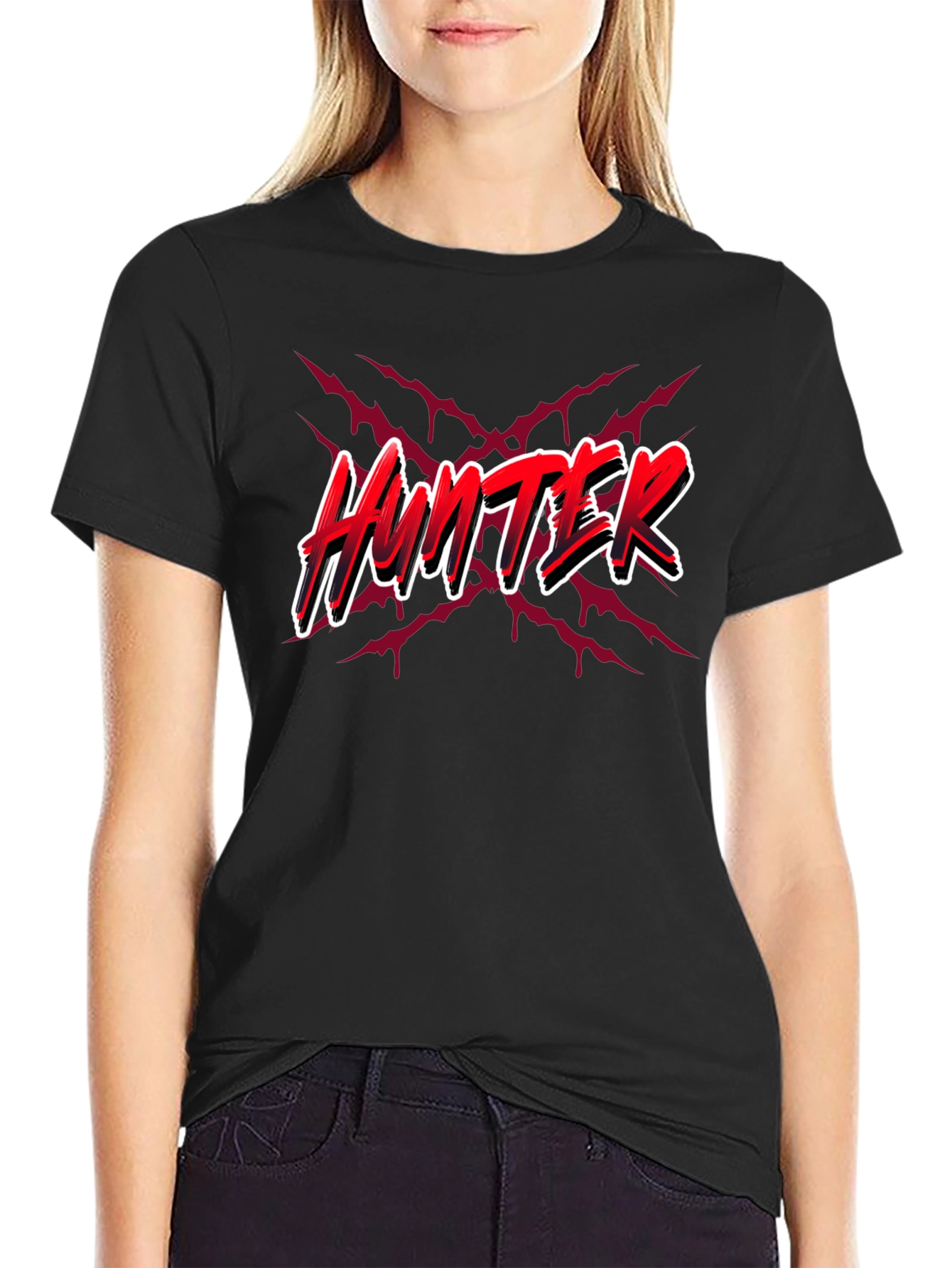 Hunter T-Shirt - Black Graphic Tee