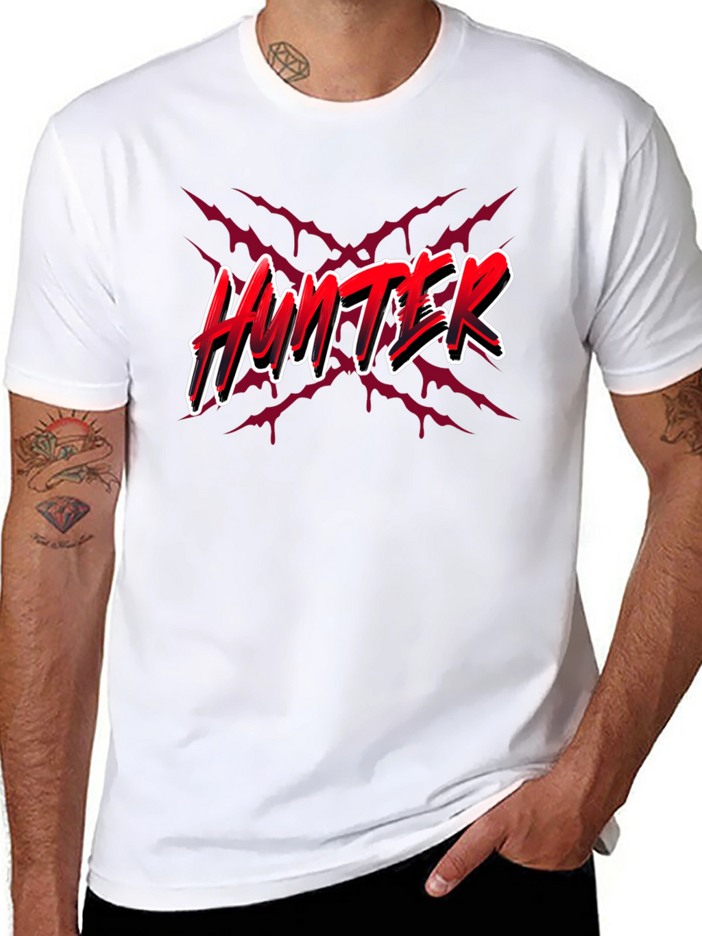 Hunter T-Shirt - Black Graphic Tee