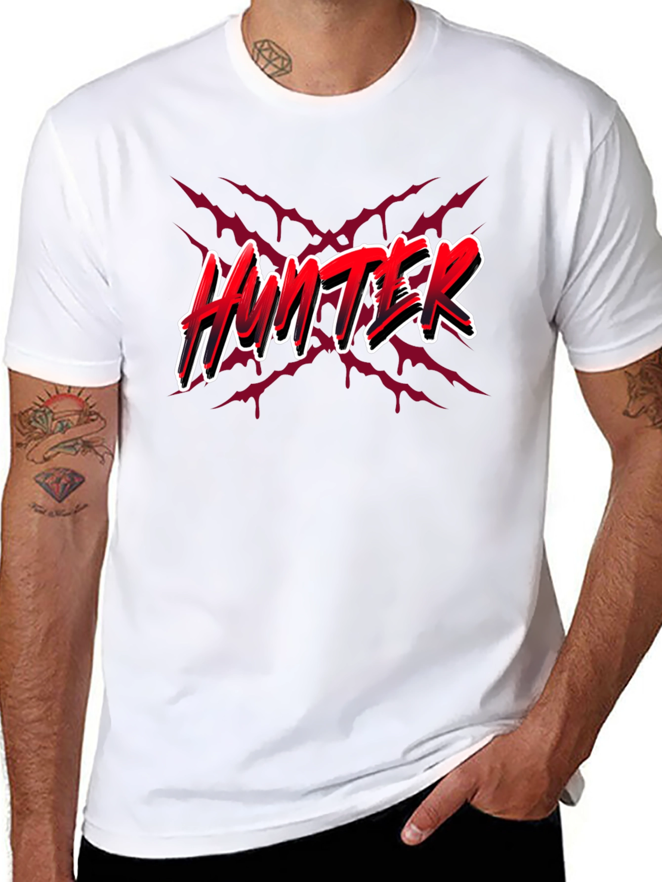 Hunter T-Shirt - Black Graphic Tee