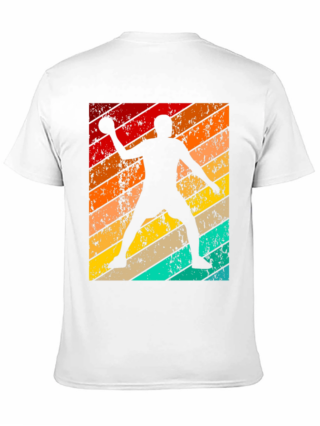Retro Handball Player Graphic T-Shirt
