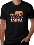 Proud Family Member Elephant Graphic T-Shirt