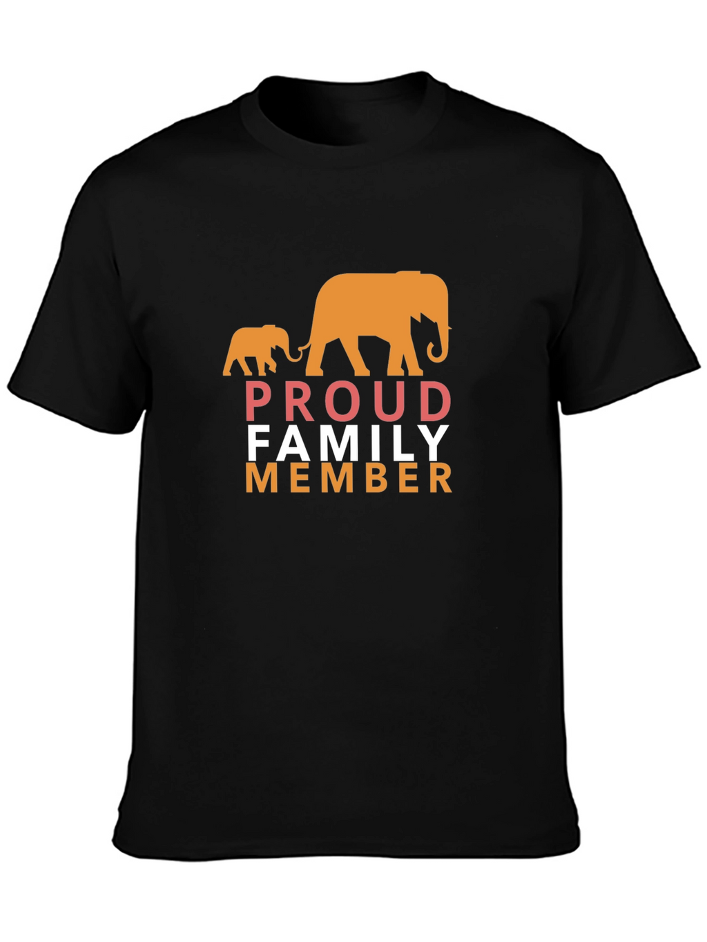 Proud Family Member Elephant Graphic T-Shirt
