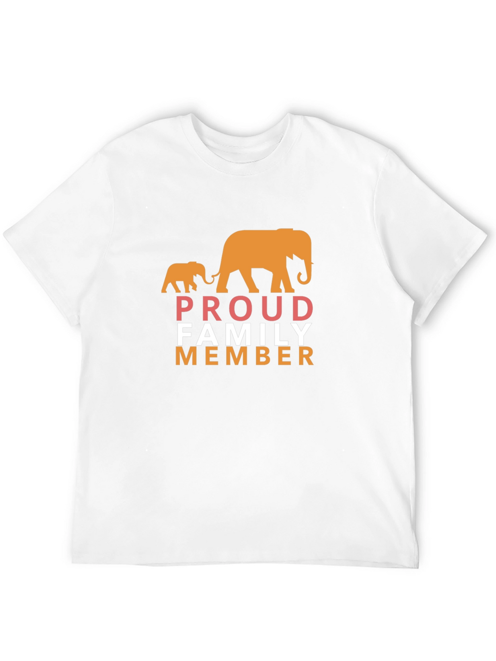 Proud Family Member Elephant Graphic T-Shirt