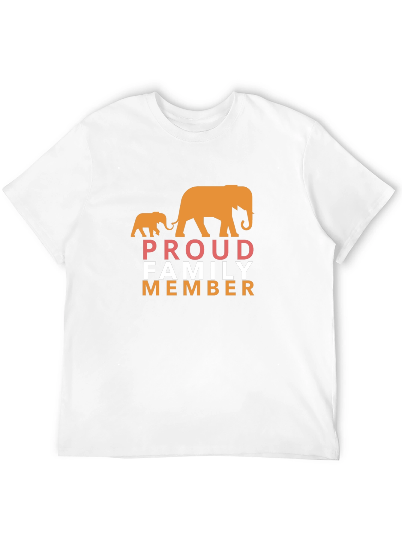 Proud Family Member Elephant Graphic T-Shirt