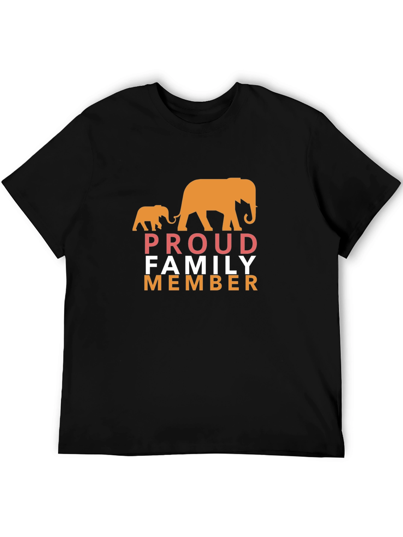 Proud Family Member Elephant Graphic T-Shirt