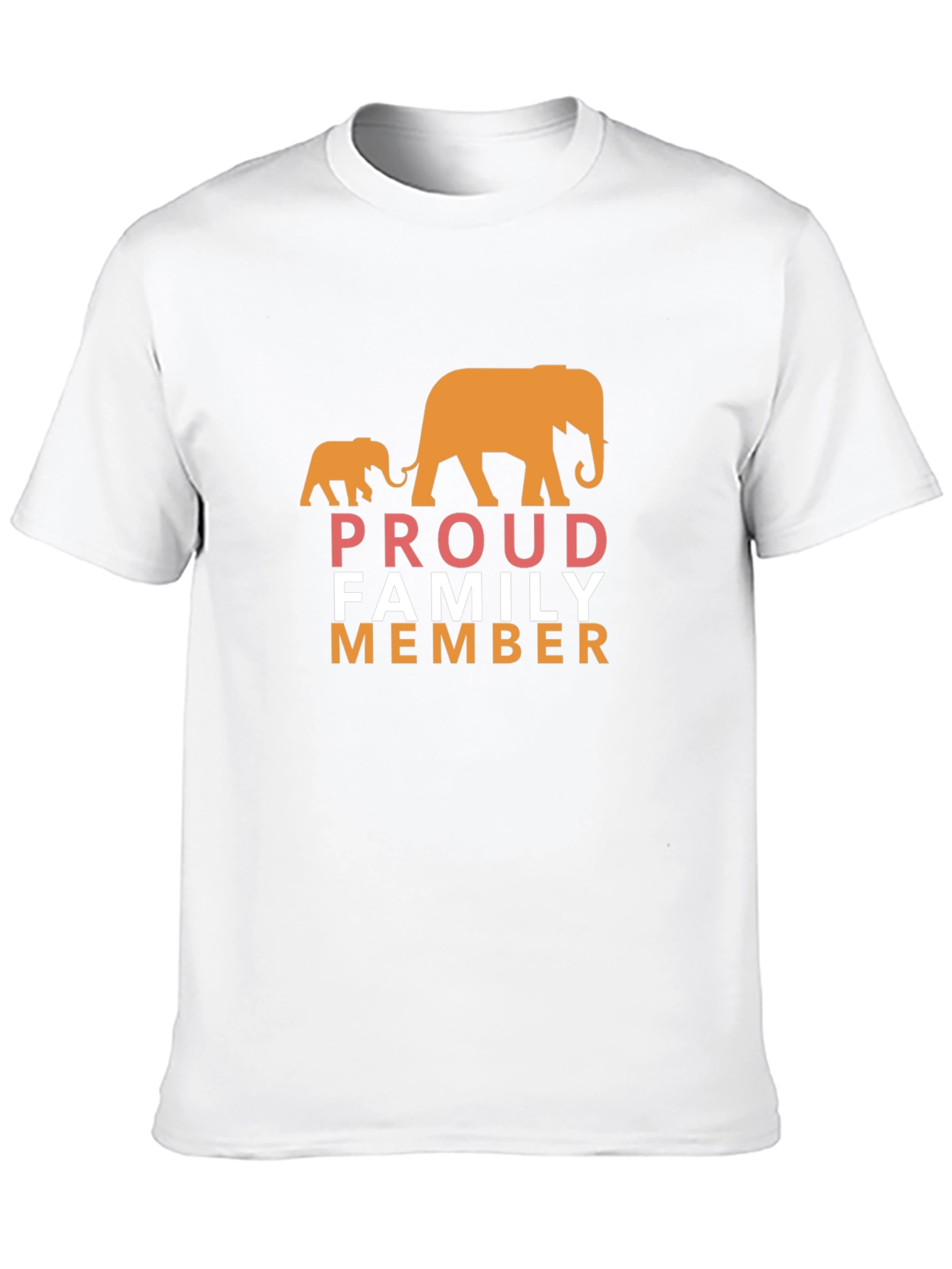 Proud Family Member Elephant Graphic T-Shirt