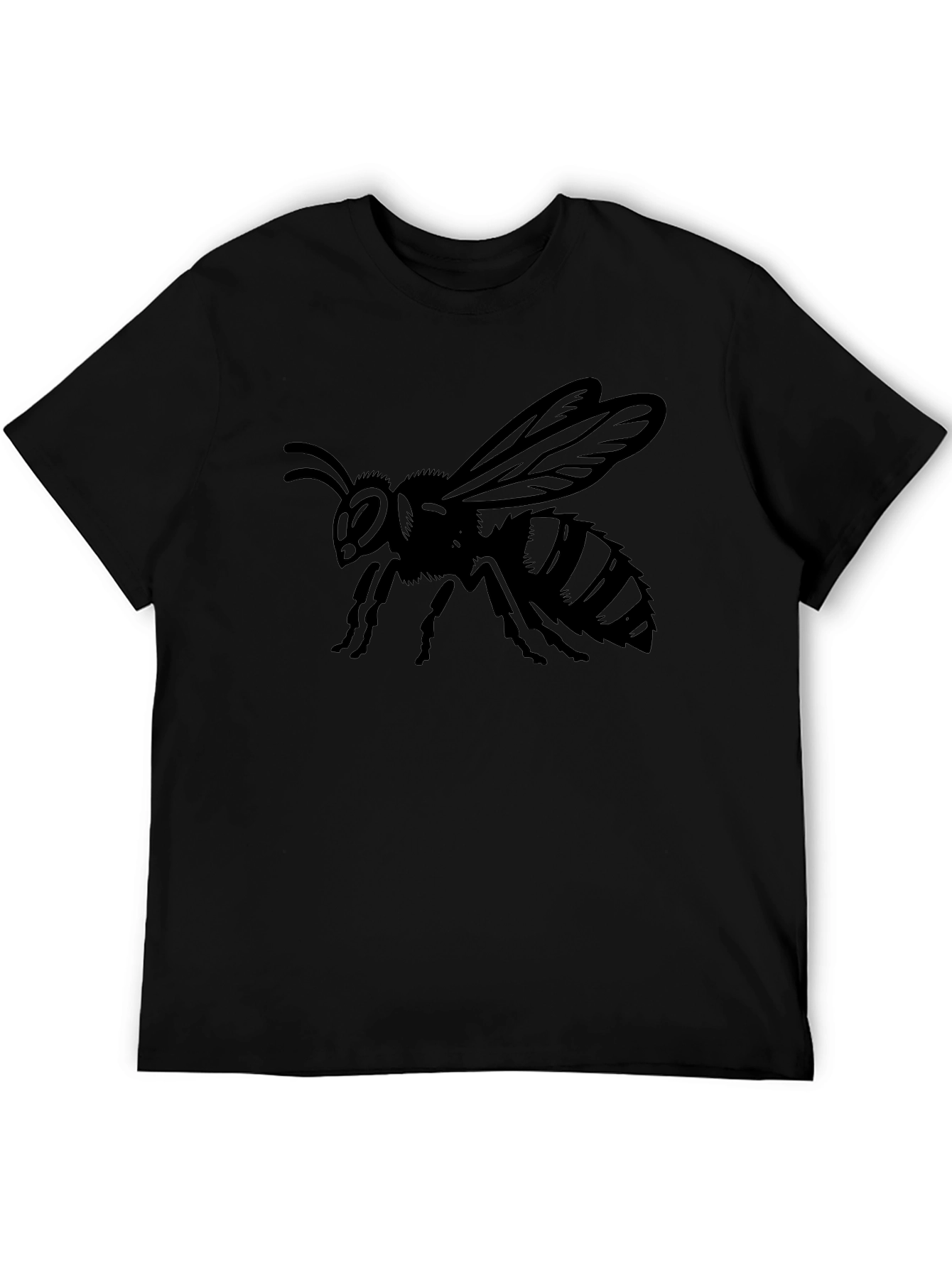 Black Bee Graphic Tee - Stylish Insect Design T-Shirt