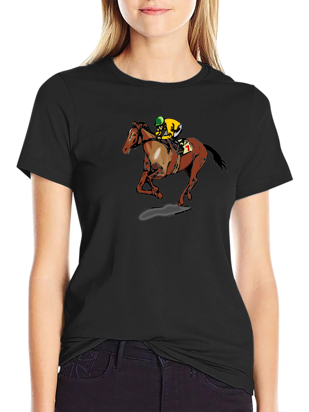 Horse Racing Graphic T-Shirt