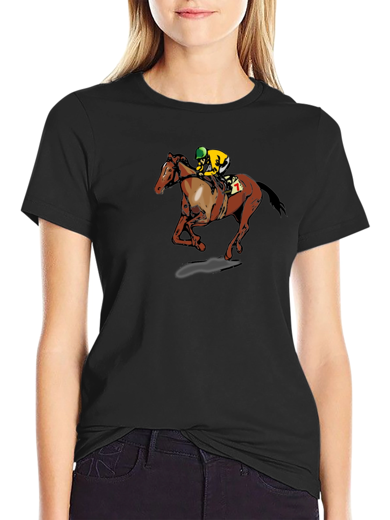 Horse Racing Graphic T-Shirt