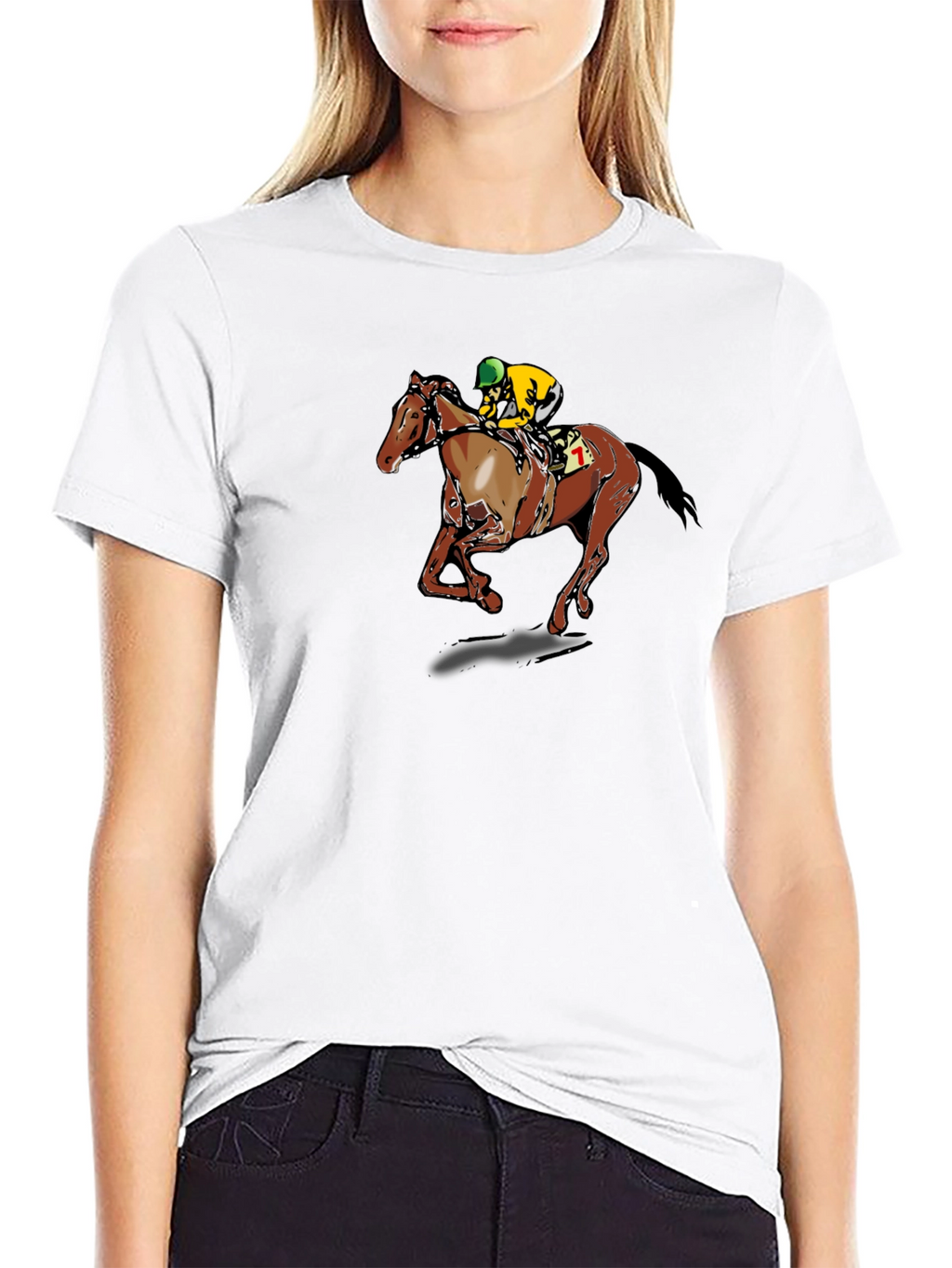 Horse Racing Graphic T-Shirt