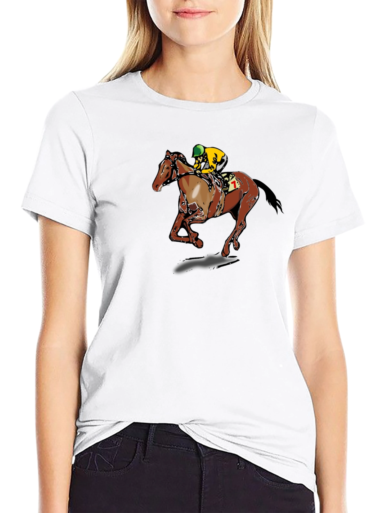 Horse Racing Graphic T-Shirt