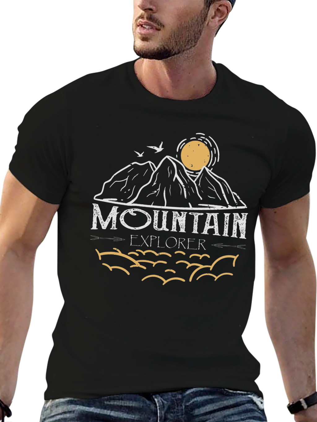 Mountain Explorer Graphic Tee - Black