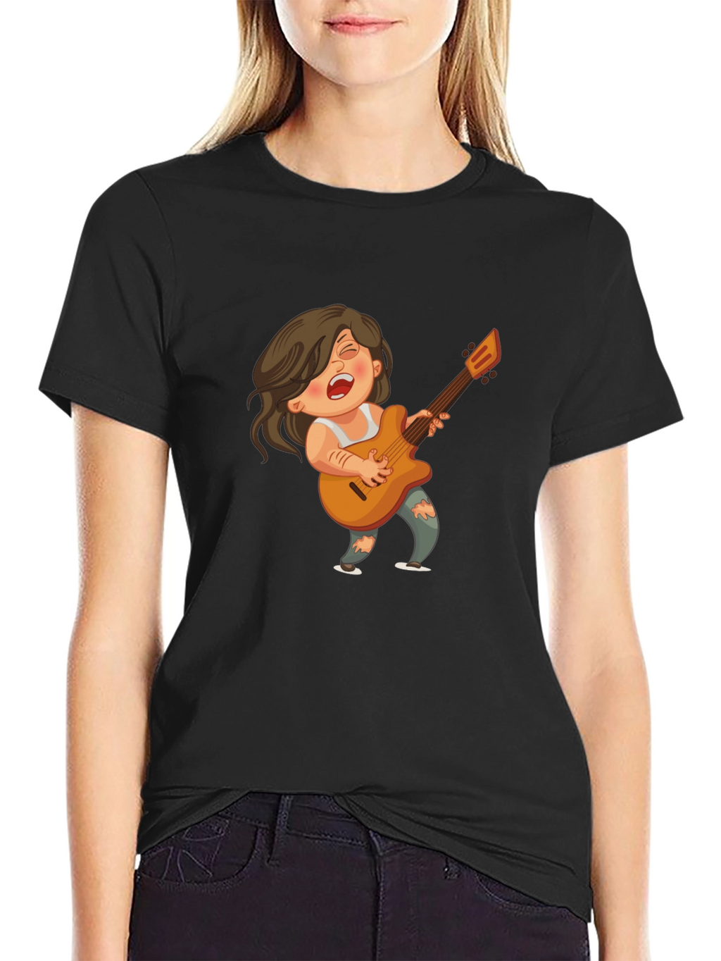 Rockstar Cartoon Graphic Tee