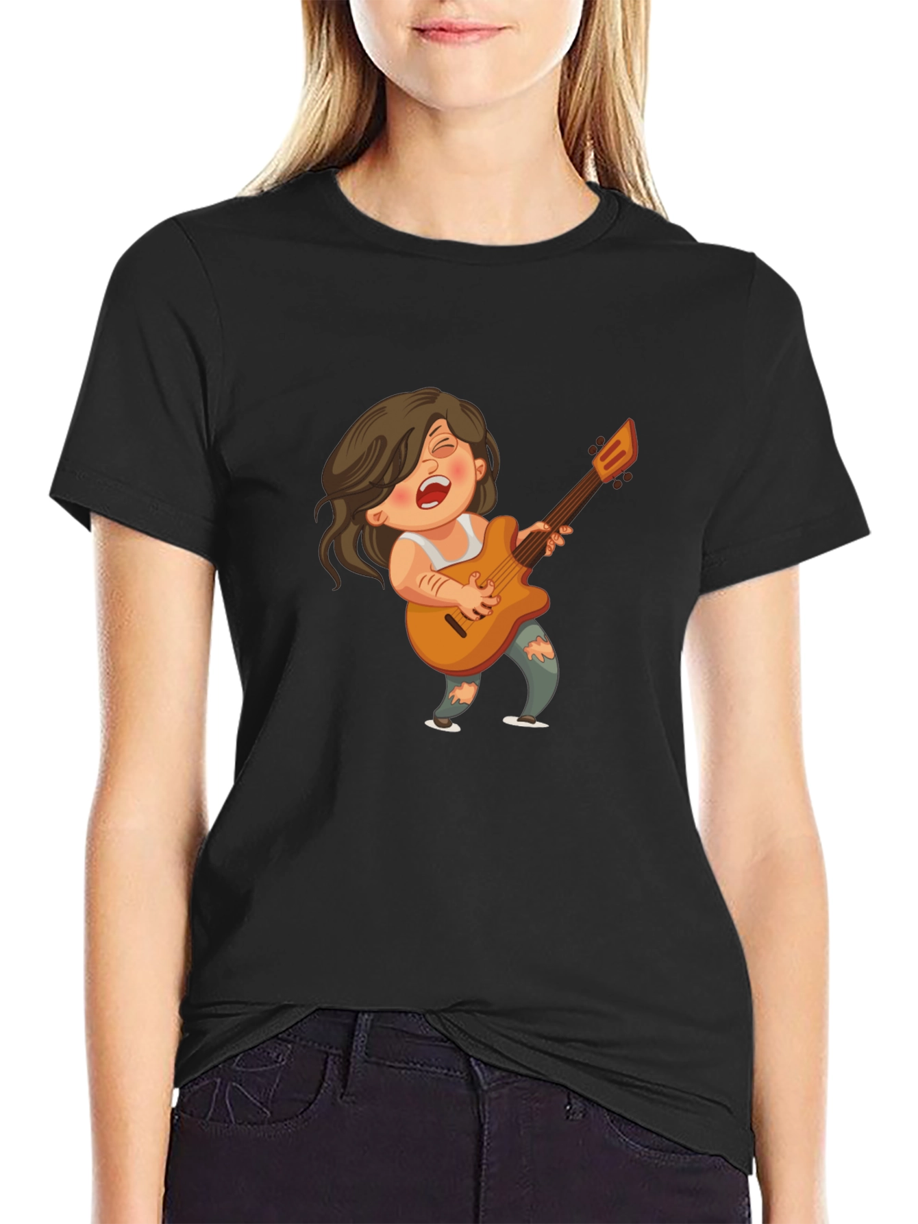 Rockstar Cartoon Graphic Tee