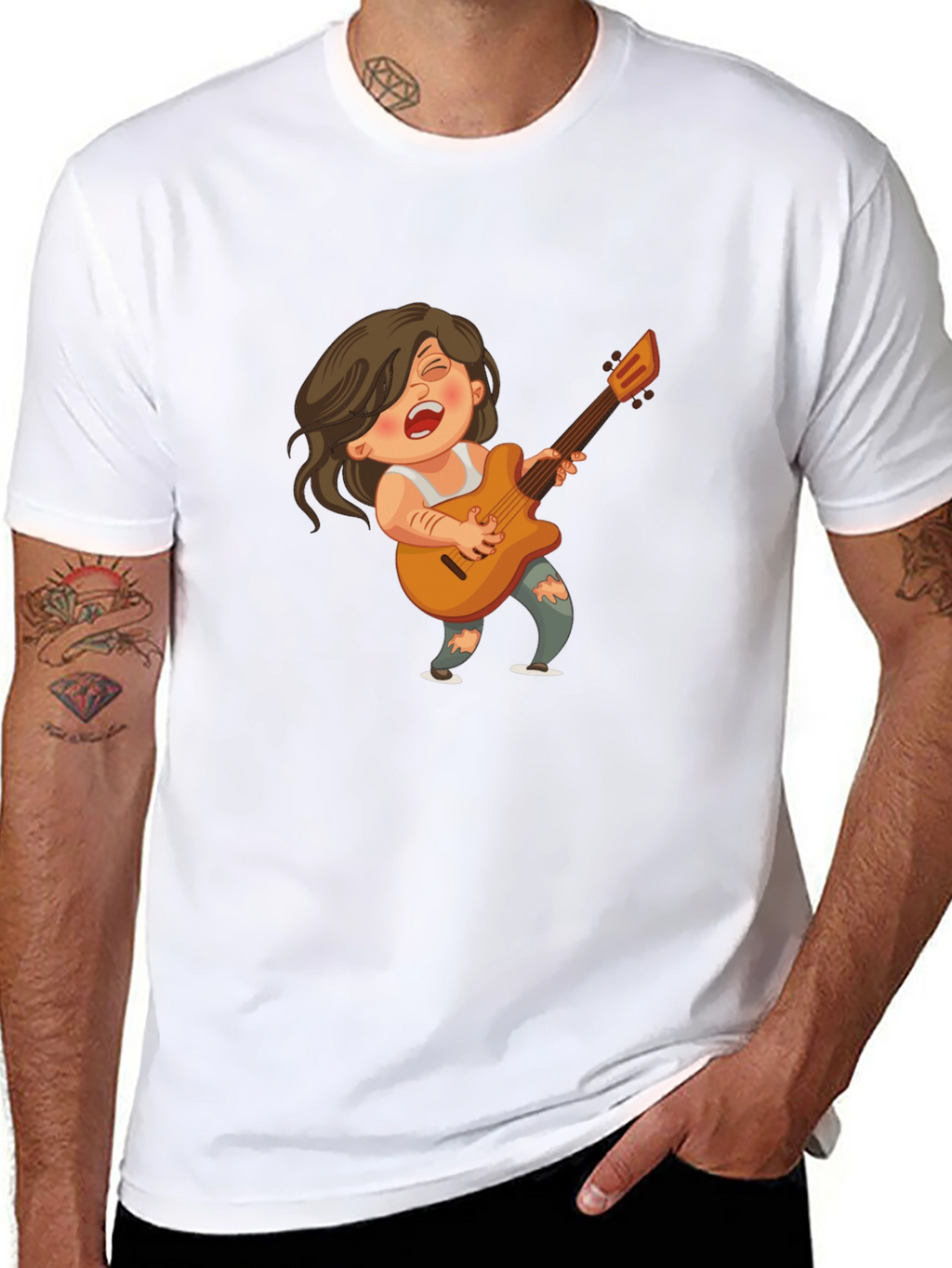 Rockstar Cartoon Graphic Tee