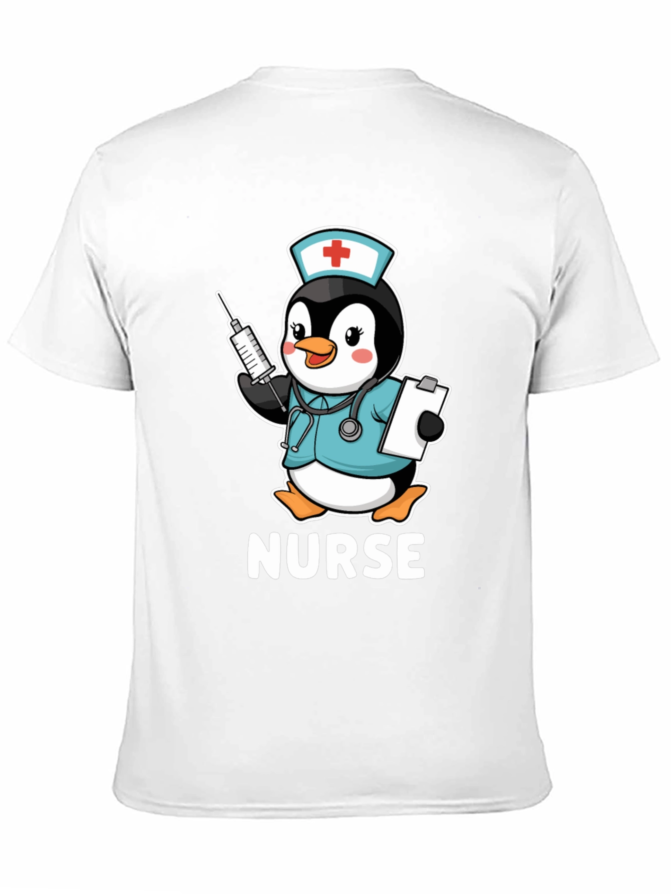 Nurse Penguin T-Shirt: Cute Medical Apparel