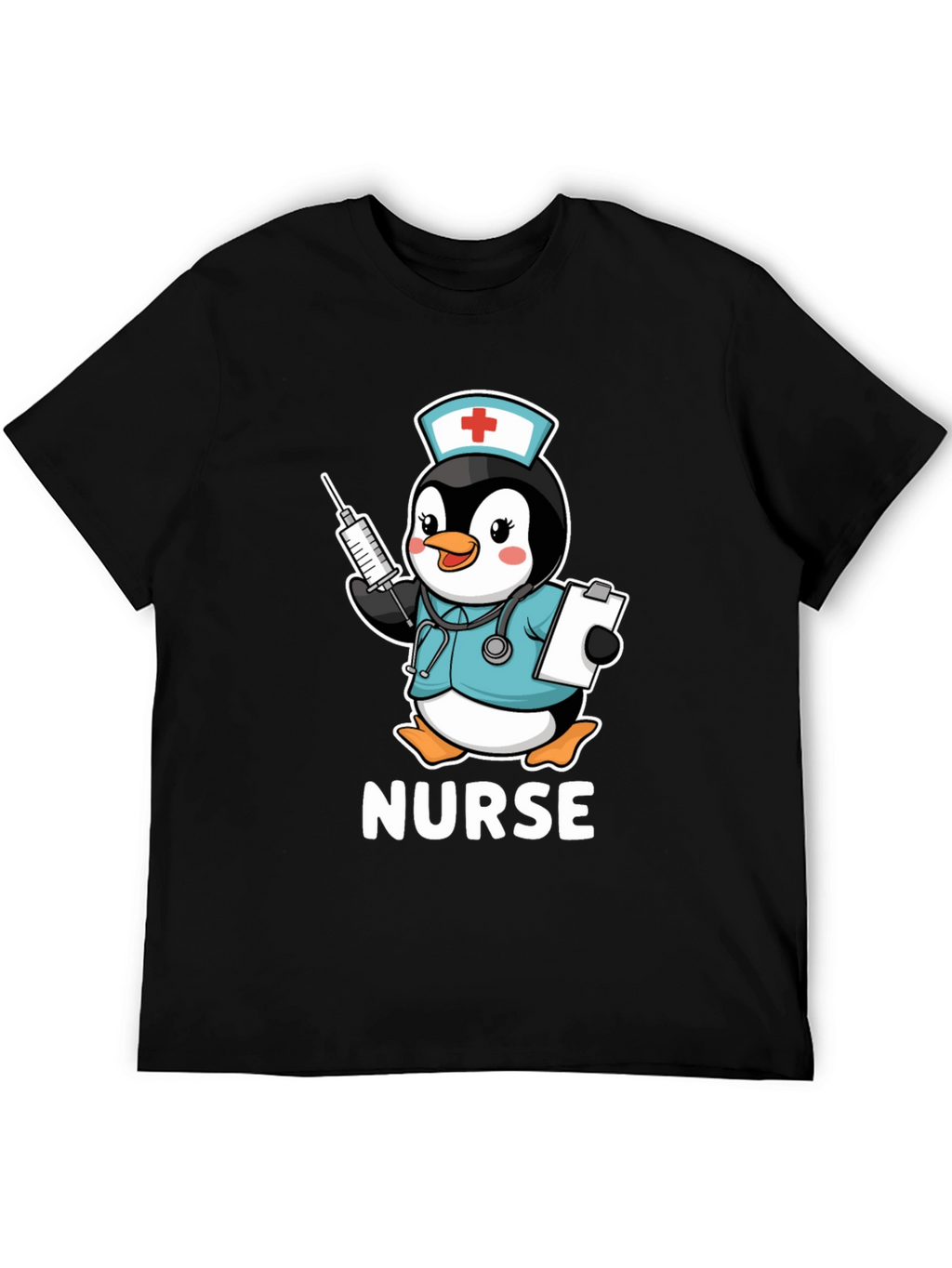 Nurse Penguin T-Shirt: Cute Medical Apparel