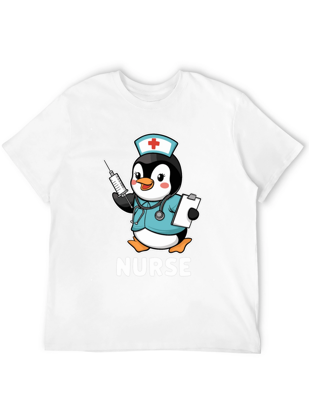 Nurse Penguin T-Shirt: Cute Medical Apparel