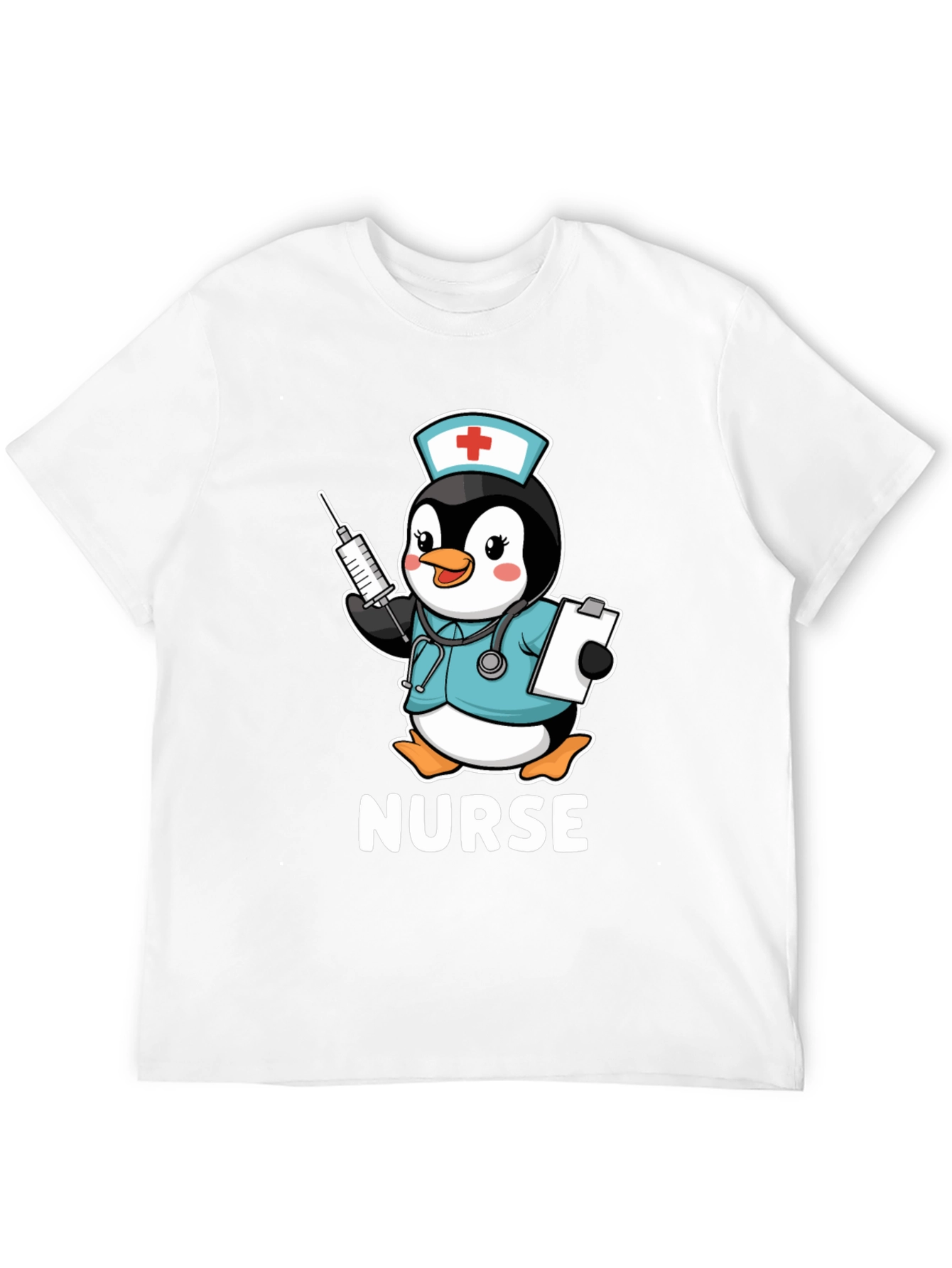 Nurse Penguin T-Shirt: Cute Medical Apparel