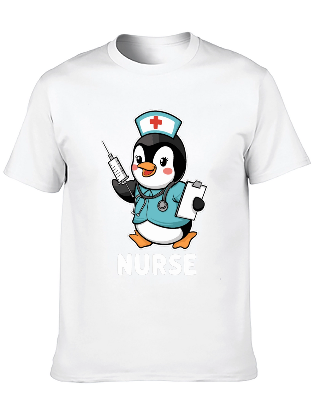 Nurse Penguin T-Shirt: Cute Medical Apparel