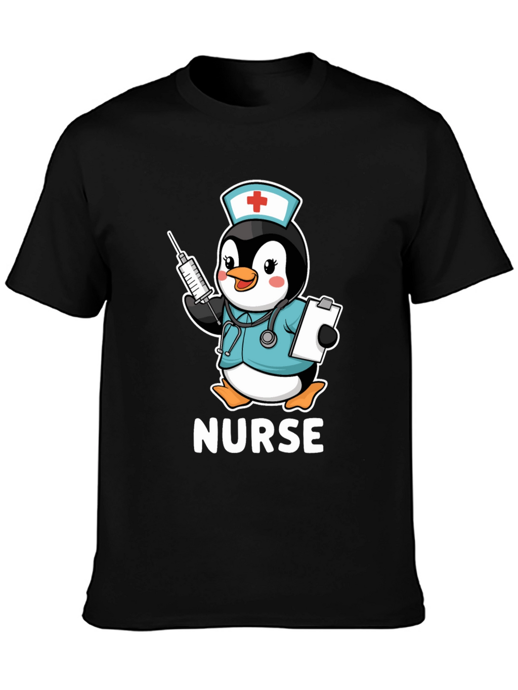 Nurse Penguin T-Shirt: Cute Medical Apparel
