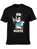 Nurse Penguin T-Shirt: Cute Medical Apparel