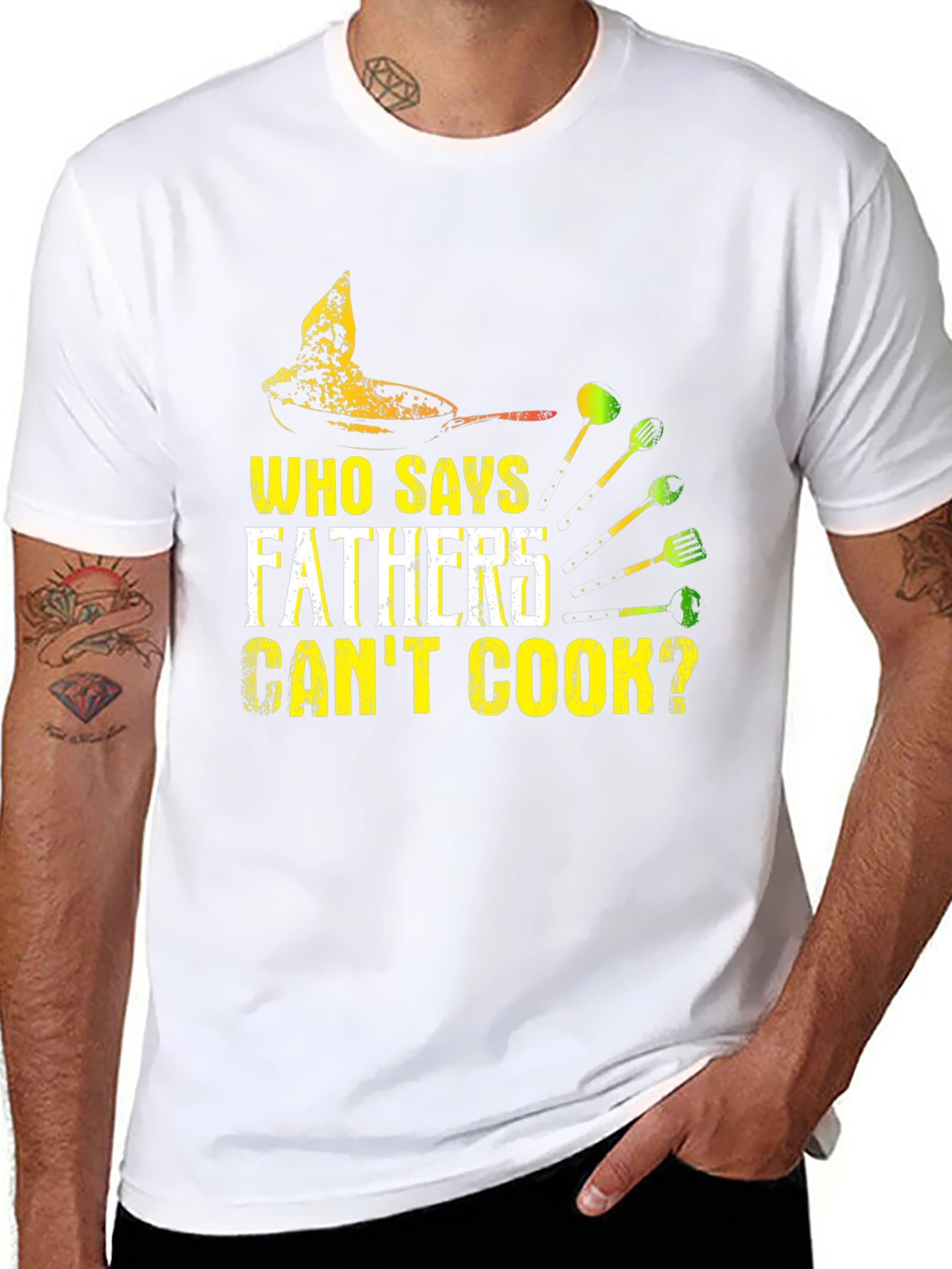 Fathers Can Cook T-Shirt - Novelty Dad Gift