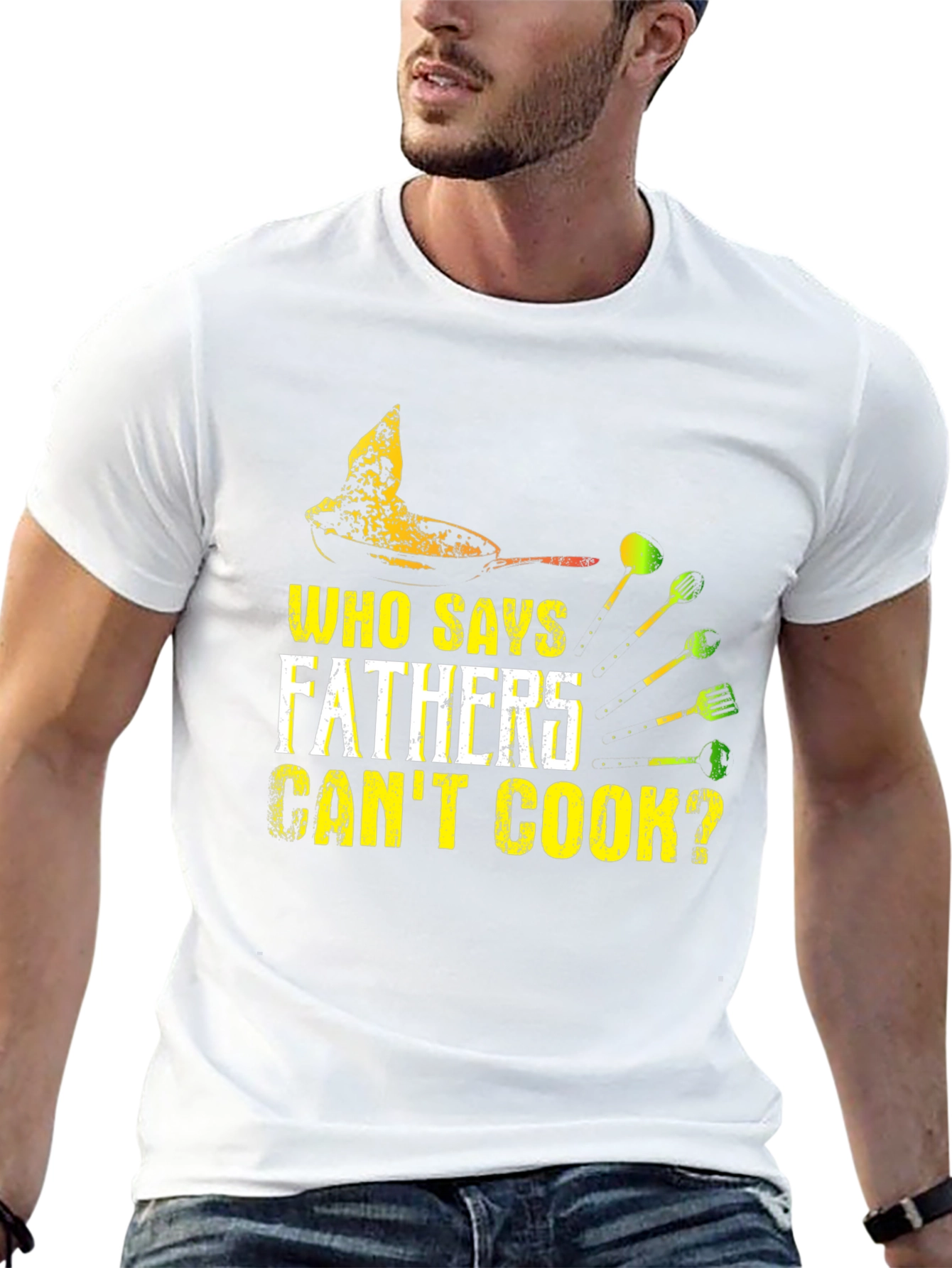 Fathers Can Cook T-Shirt - Novelty Dad Gift