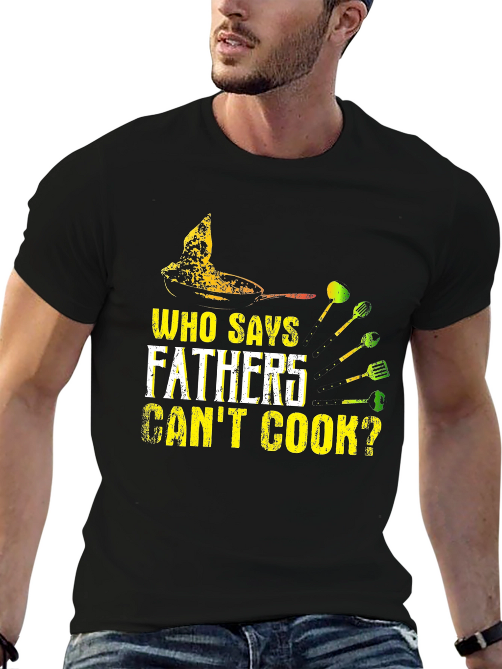 Fathers Can Cook T-Shirt - Novelty Dad Gift