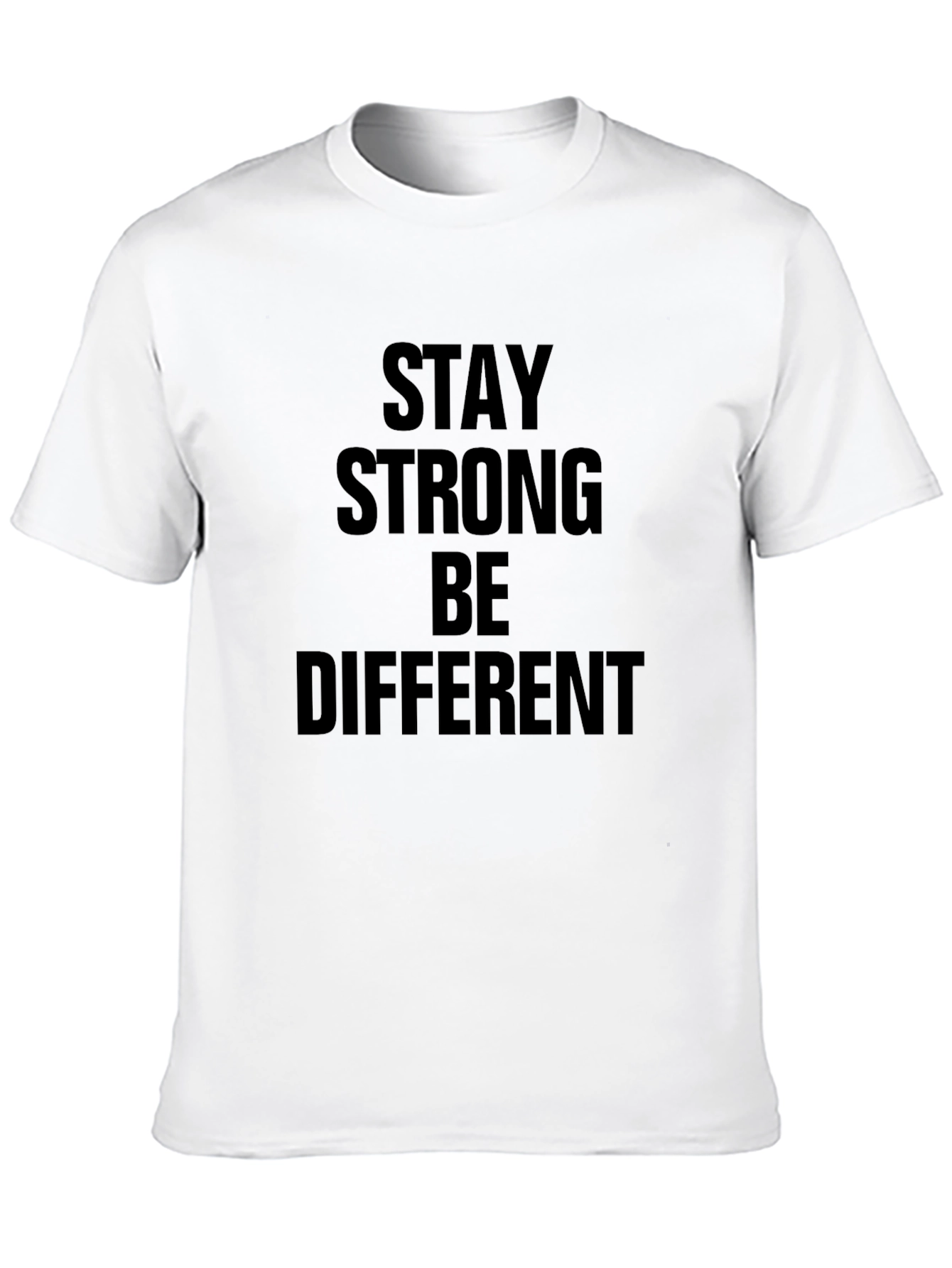 Stay Strong Tee: Bold Statement Black T-Shirt
