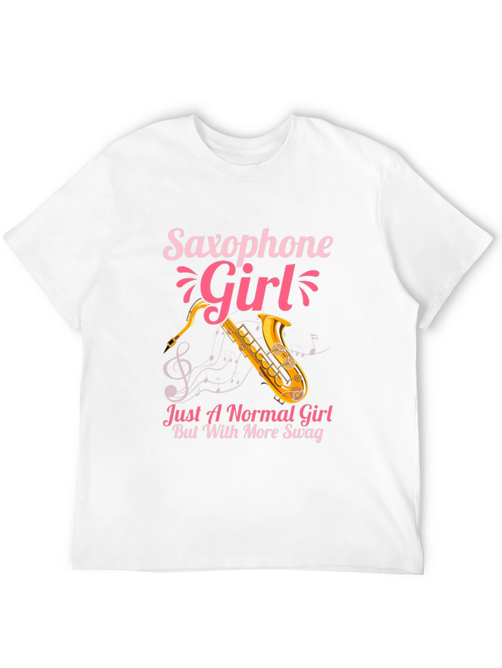 Saxophone Girl Swag T-Shirt