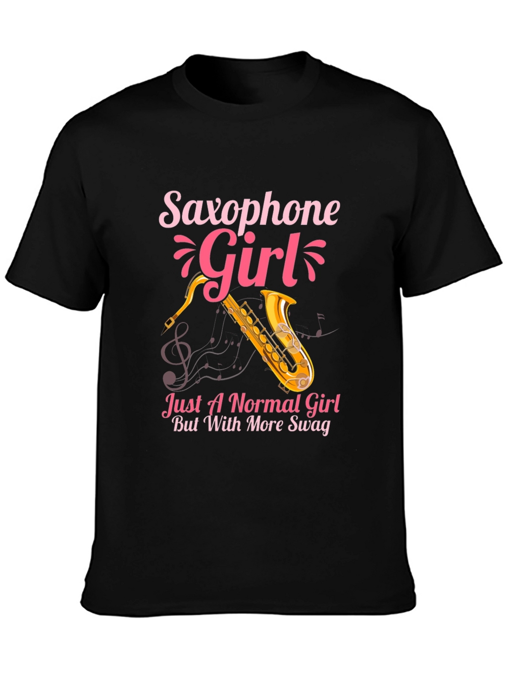 Saxophone Girl Swag T-Shirt