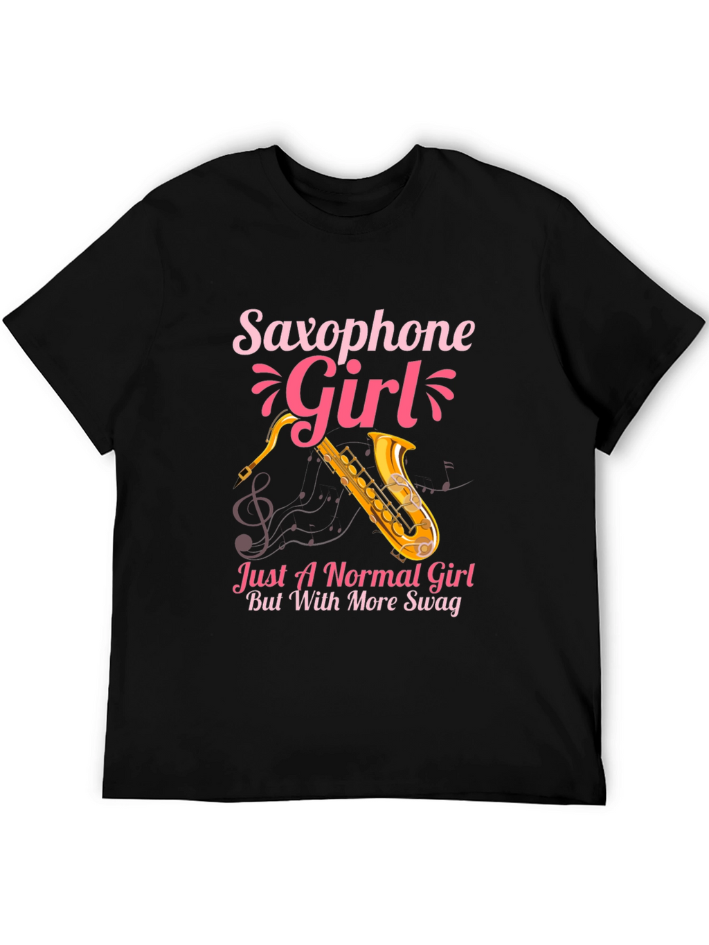 Saxophone Girl Swag T-Shirt