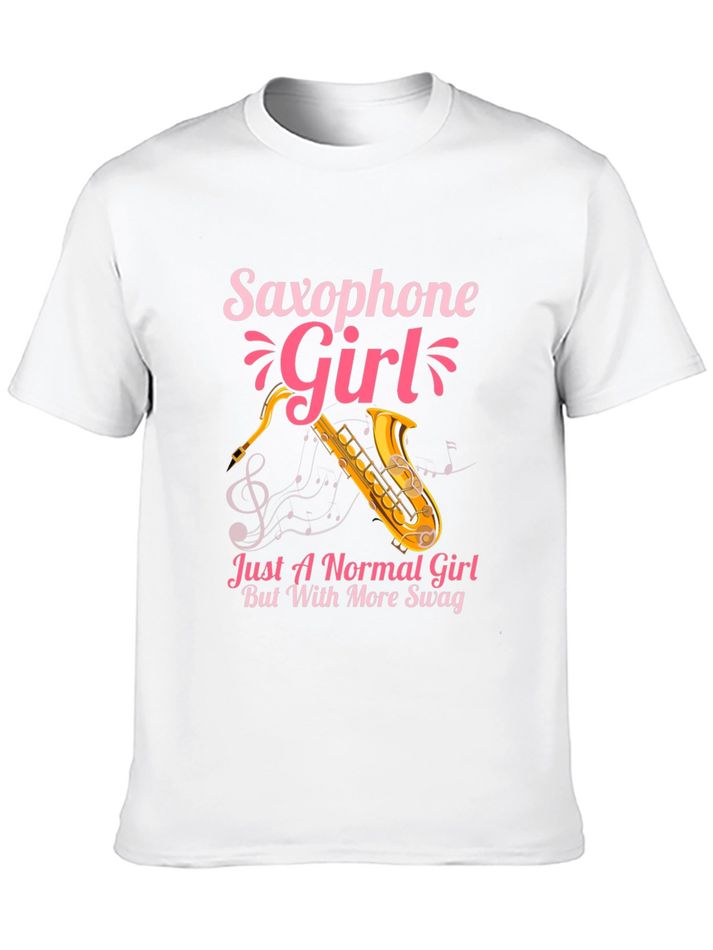 Saxophone Girl Swag T-Shirt