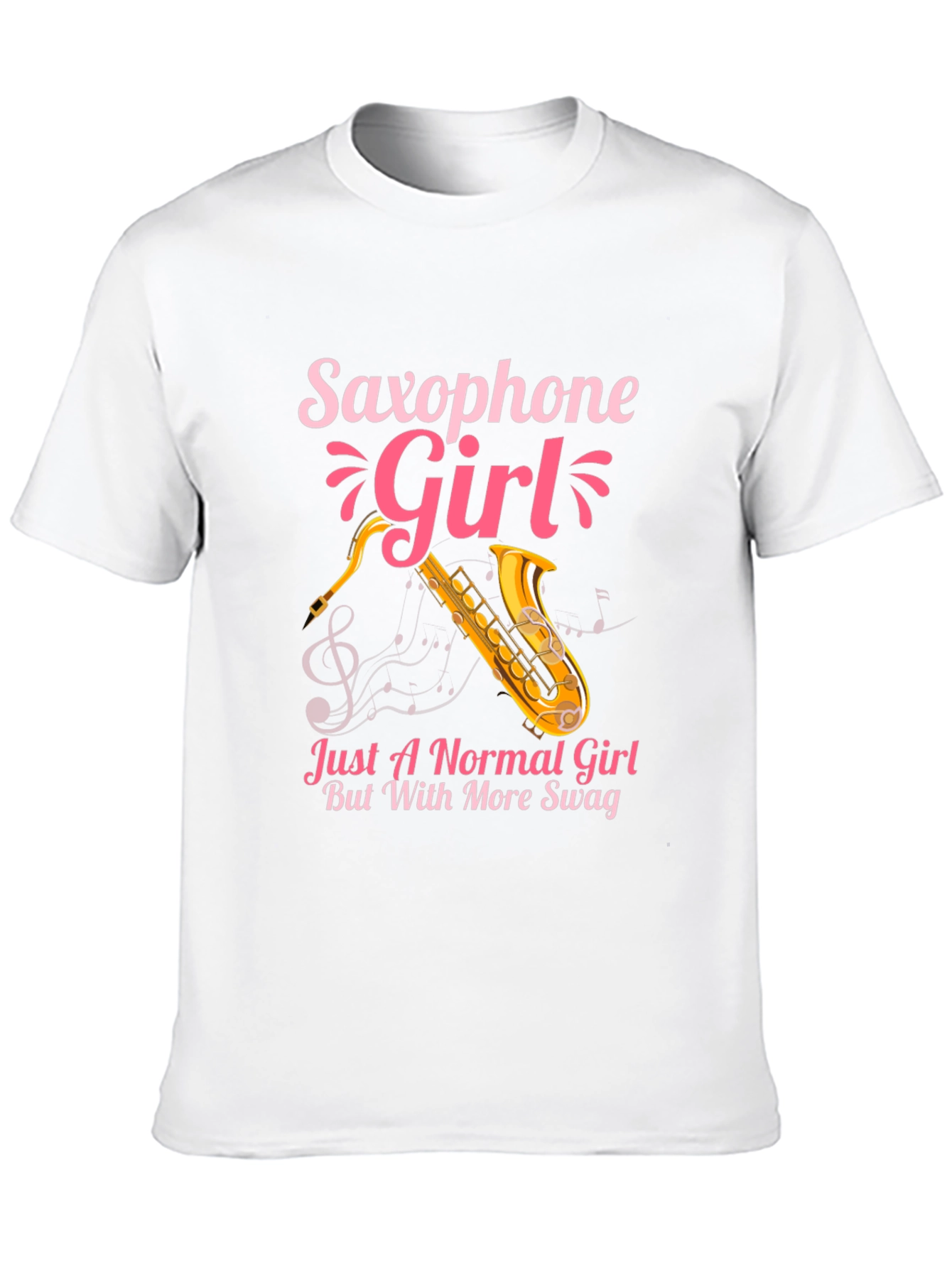 Saxophone Girl Swag T-Shirt