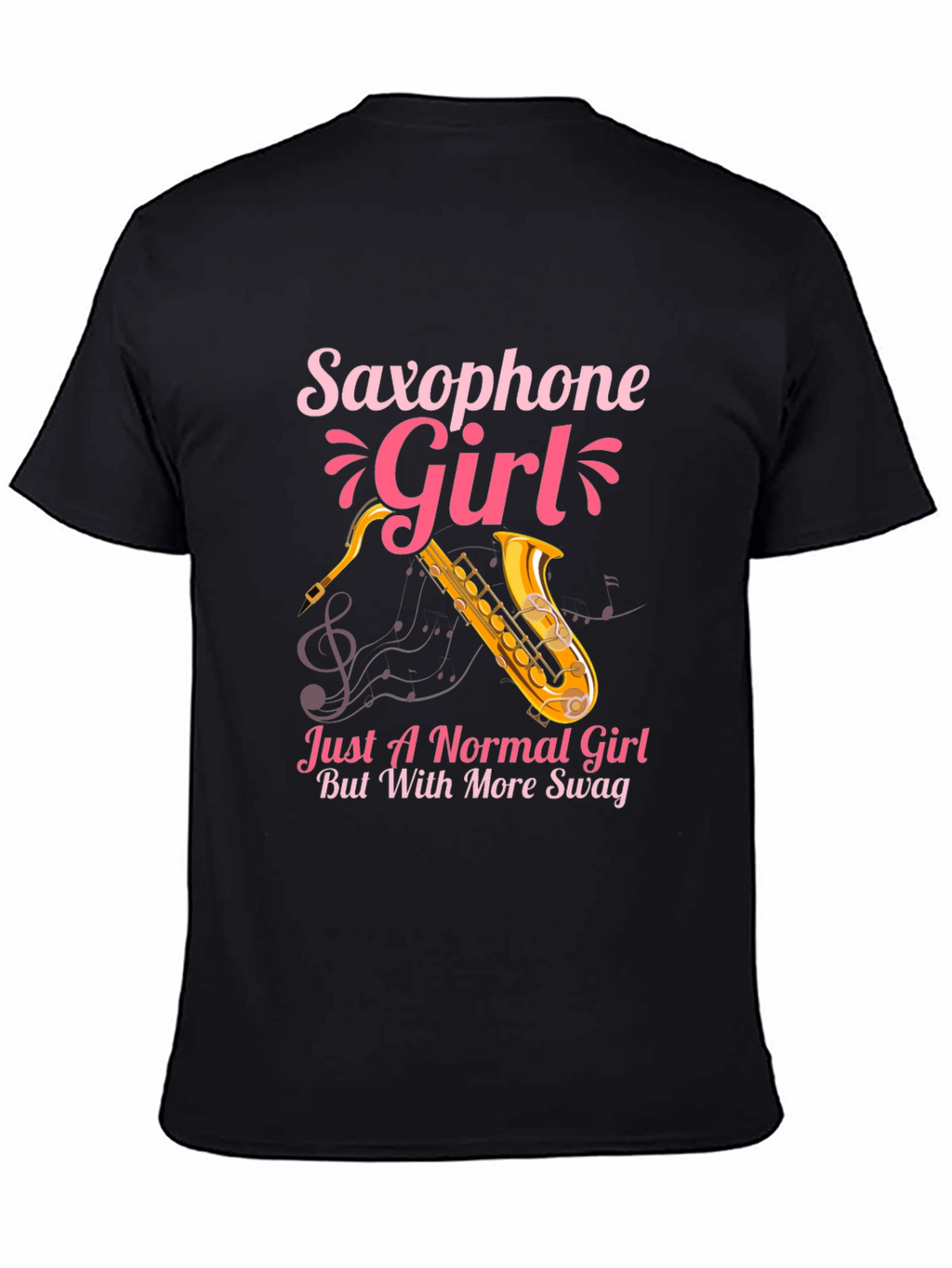 Saxophone Girl Swag T-Shirt