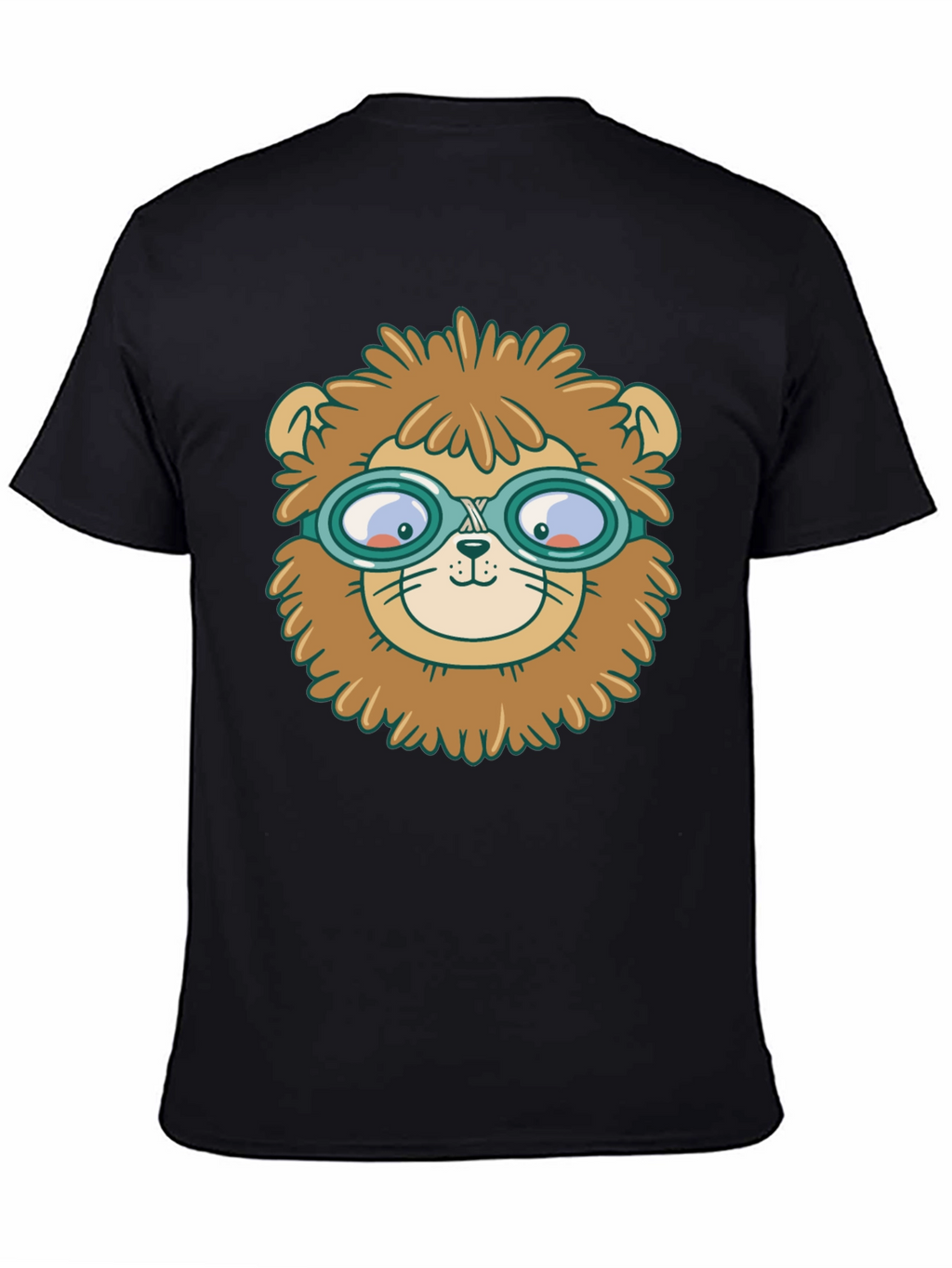 Lion Pilot T-Shirt - Whimsical Graphic Tee
