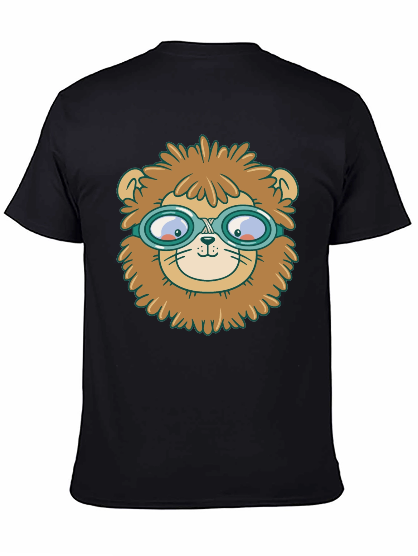 Lion Pilot T-Shirt - Whimsical Graphic Tee