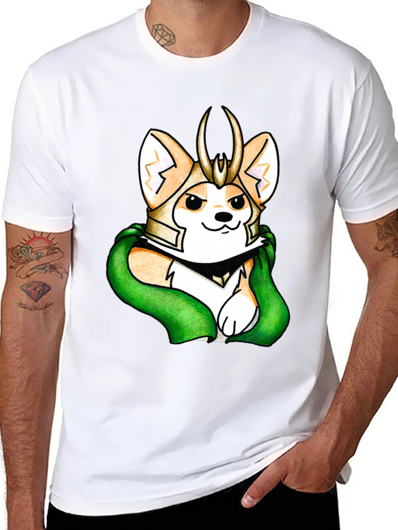 Loki Corgi T-Shirt - Mischief Managed!
