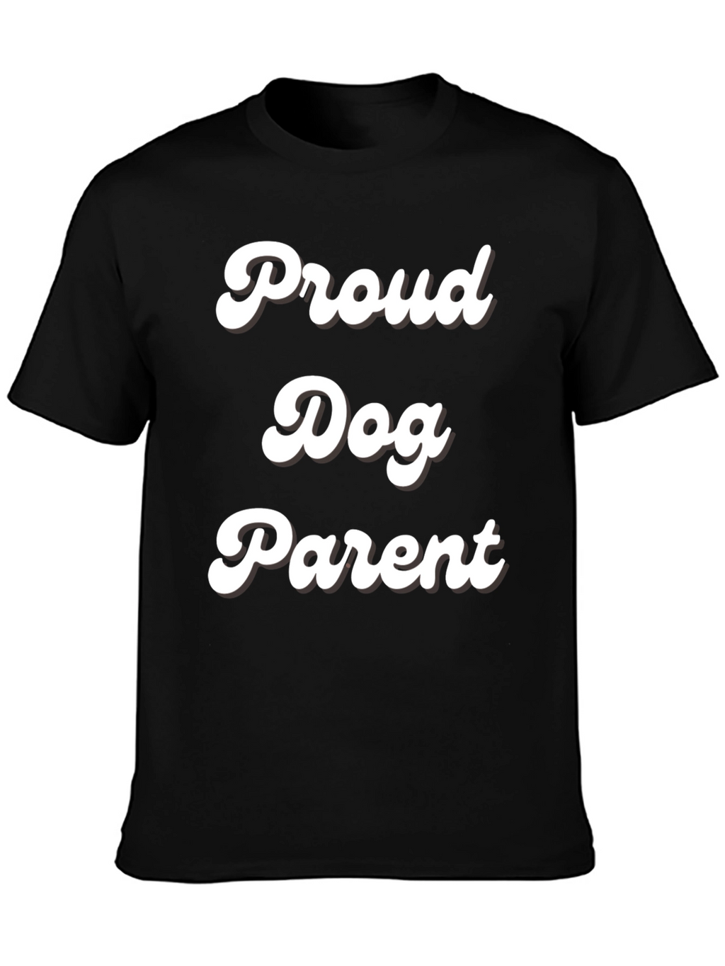 Proud Dog Parent T-Shirt - Black Cotton Tee