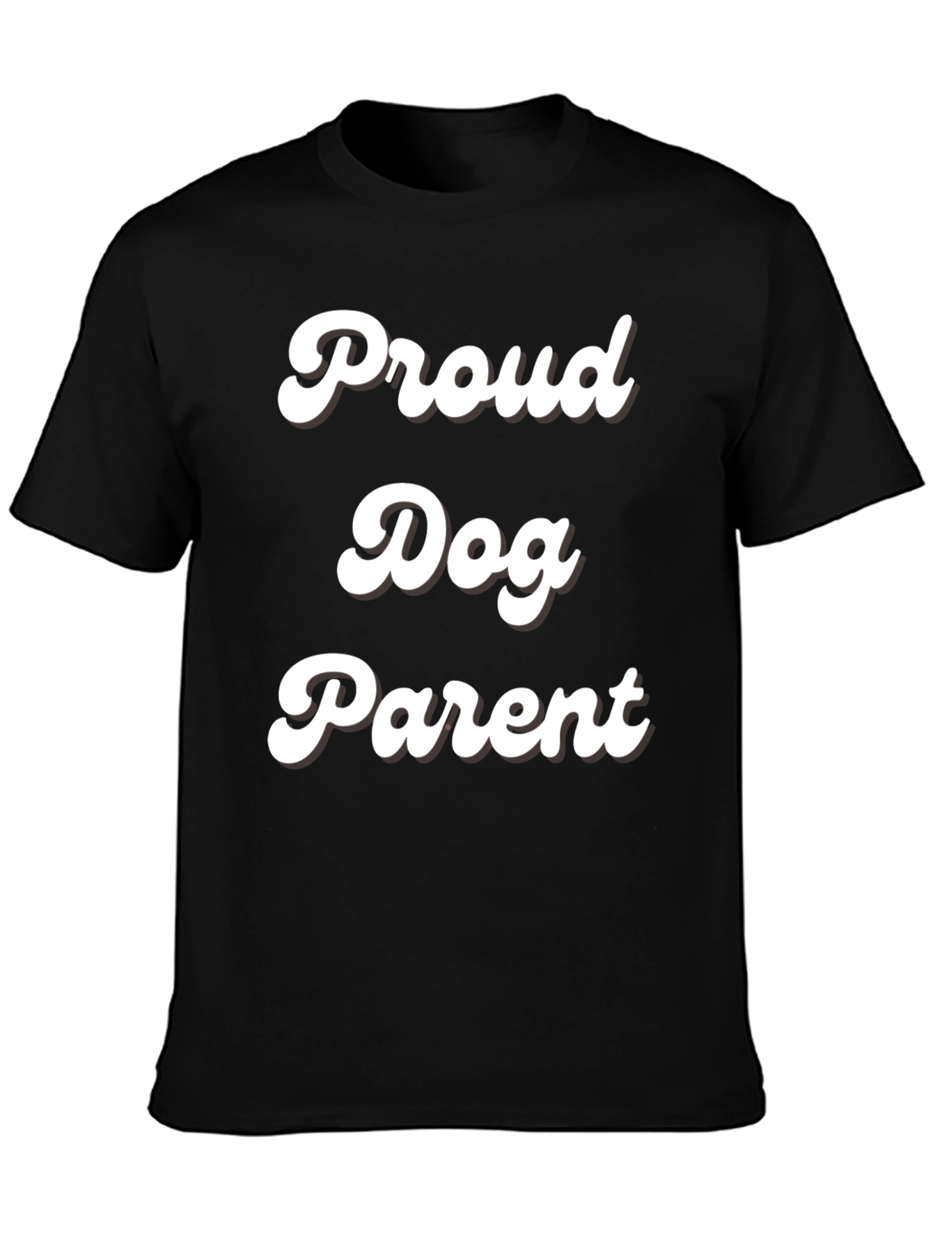 Proud Dog Parent T-Shirt - Black Cotton Tee