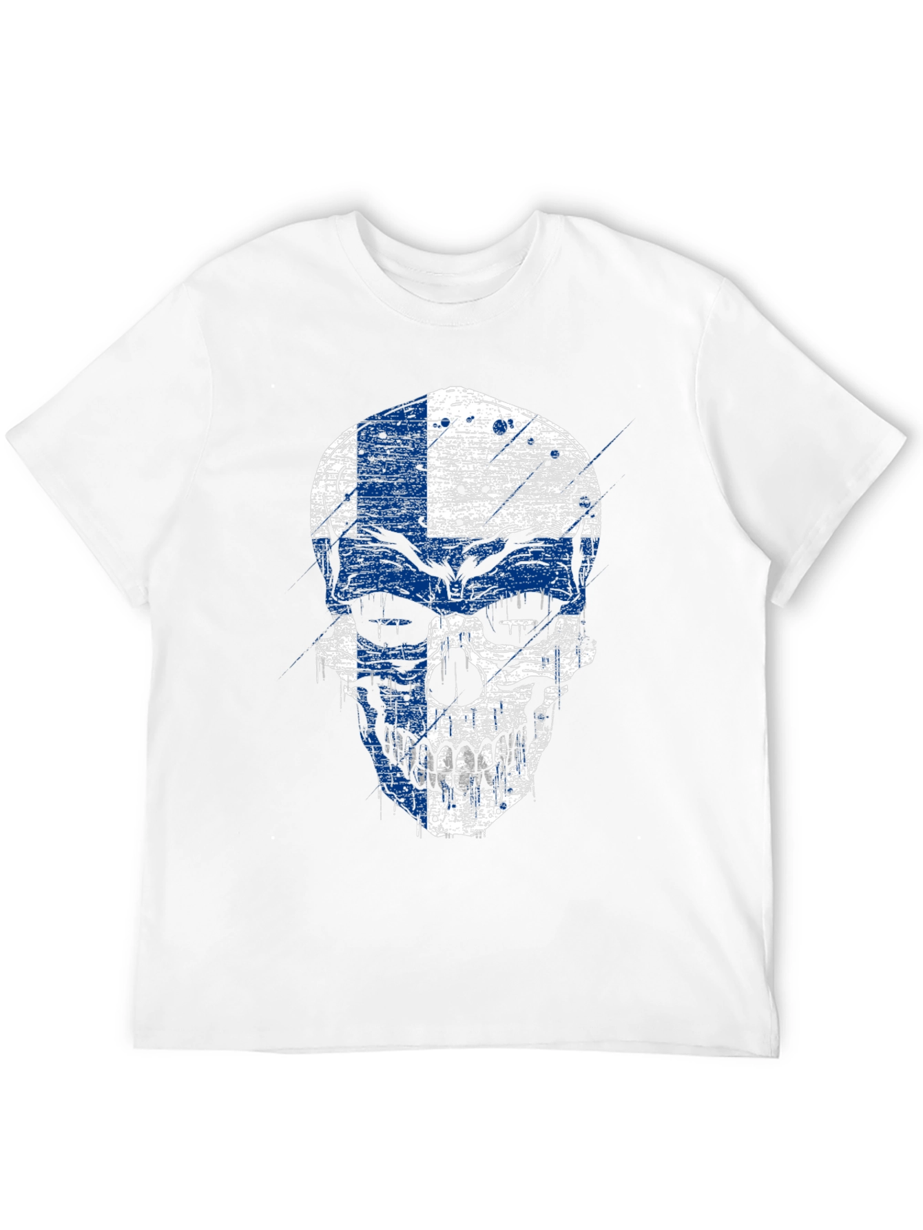 Finland Flag Skull Graphic Tee