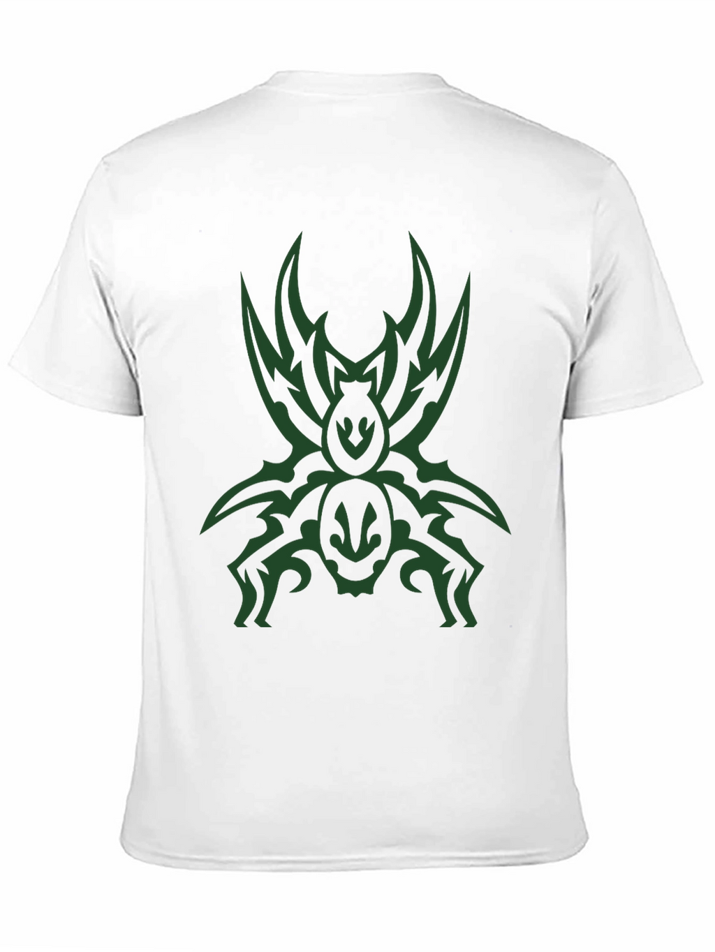 Mens Black T-Shirt with Tribal Spider Graphic