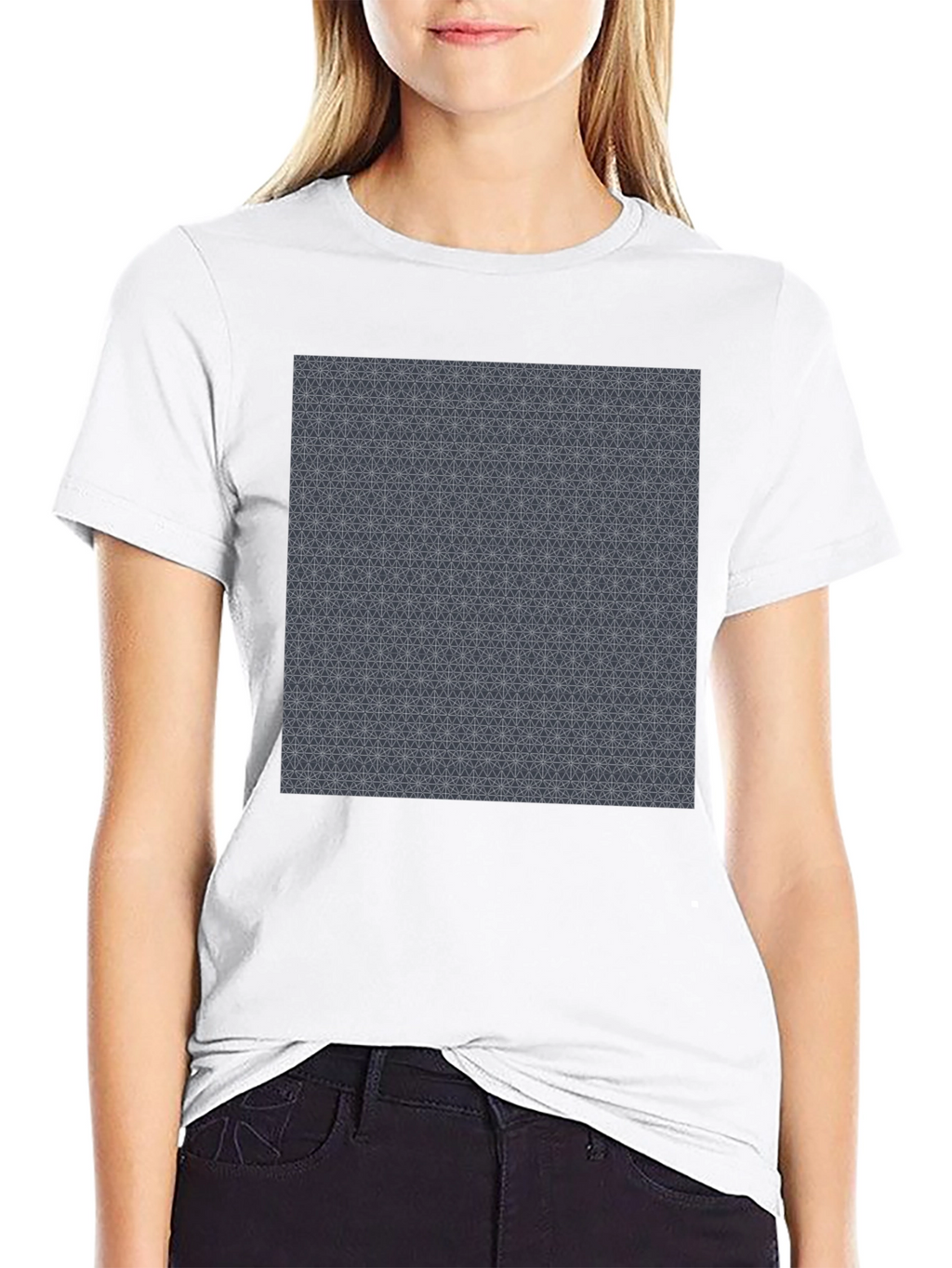 Geometric Pattern Tee - Modern Comfort