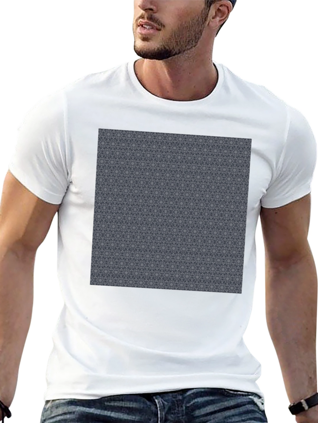 Geometric Pattern Tee - Modern Comfort